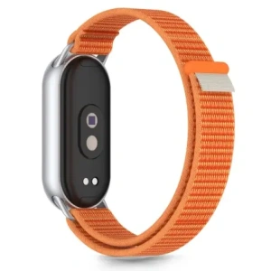 Tech-Protect Nylon Csík Xiaomi Smart Band 8 / 9 / 10 / NFC Narancs/szürke