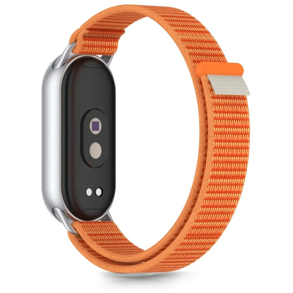 Pasek Tech-Protect Nylon Stripe do Xiaomi Smart Band 8 / 9 / 10 / NFC Orange/grey