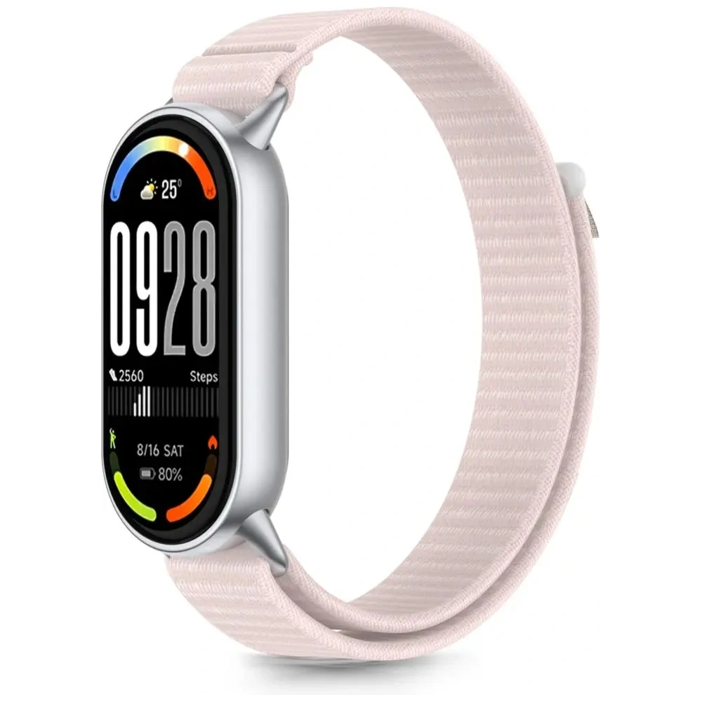 Pasek Tech-Protect Nylon Stripe do Xiaomi Smart Band 8 / 9 / 10 / NFC Pink/grey