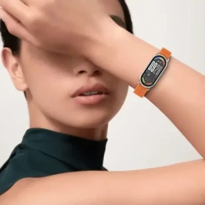 Pasek Tech-Protect Nylon Stripe do Xiaomi Smart Band 8 / 9 / 10 / NFC Pink/grey