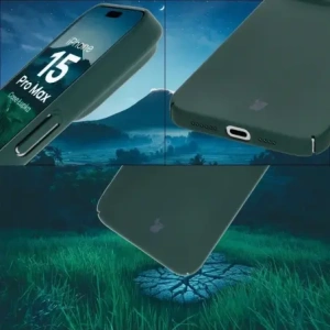 Etui Bizon Case Łupka do Apple iPhone 15 Pro Max zielone