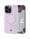 Silikonowe etui z pierścieniem magnetycznym Bizon Soft Case Magnetic do Apple iPhone 14 Pro Max jasnofioletowe