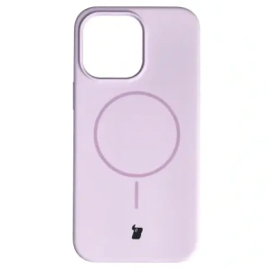 Silikonowe etui z pierścieniem magnetycznym Bizon Soft Case Magnetic do Apple iPhone 14 Pro Max jasnofioletowe