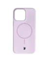 Silikonowe etui z pierścieniem magnetycznym Bizon Soft Case Magnetic do Apple iPhone 14 Pro Max jasnofioletowe