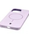 Silikonowe etui z pierścieniem magnetycznym Bizon Soft Case Magnetic do Apple iPhone 14 Pro Max jasnofioletowe