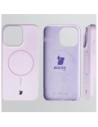 Silikonowe etui z pierścieniem magnetycznym Bizon Soft Case Magnetic do Apple iPhone 14 Pro Max jasnofioletowe