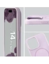 Silikonowe etui z pierścieniem magnetycznym Bizon Soft Case Magnetic do Apple iPhone 14 Pro Max jasnofioletowe