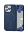 Silikonowe etui z pierścieniem magnetycznym Bizon Soft Case Magnetic do Apple iPhone 15 Pro Max granatowe