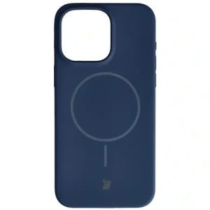 Silikonowe etui z pierścieniem magnetycznym Bizon Soft Case Magnetic do Apple iPhone 15 Pro Max granatowe