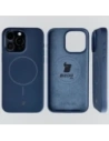 Silikonowe etui z pierścieniem magnetycznym Bizon Soft Case Magnetic do Apple iPhone 15 Pro Max granatowe