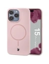 Silikonowe etui z pierścieniem magnetycznym Bizon Soft Case Magnetic do Apple iPhone 15 Pro Max jasnoróżowe