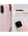 Silikonowe etui z pierścieniem magnetycznym Bizon Soft Case Magnetic do Apple iPhone 15 Pro Max jasnoróżowe