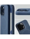 Silikonowe etui z pierścieniem magnetycznym Bizon Soft Case Magnetic do Apple iPhone 15 Pro granatowe