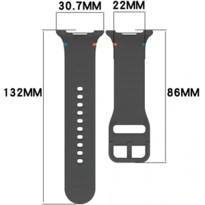 Silikonowy pasek Bizon Strap Watch Silicone G do Samsung Galaxy Watch 8 40mm / 44mm / 8 Classic 46mm szary