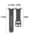 Silikonowy pasek Bizon Strap Watch Silicone G do Samsung Galaxy Watch 8 40mm / 44mm / 8 Classic 46mm szary