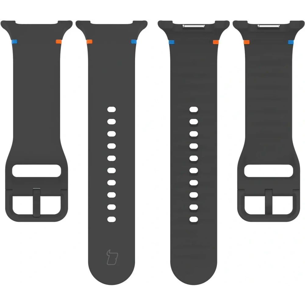 Silikonowy pasek Bizon Strap Watch Silicone G do Samsung Galaxy Watch 8 40mm / 44mm / 8 Classic 46mm szary