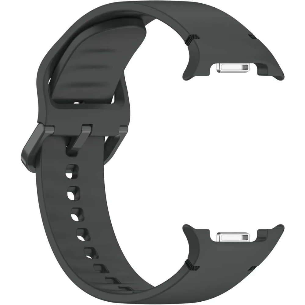 Silikonowy pasek Bizon Strap Watch Silicone G do Samsung Galaxy Watch 8 40mm / 44mm / 8 Classic 46mm szary