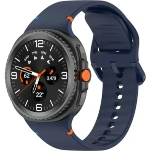 Silikonowy pasek Bizon Strap Watch Silicone G do Samsung Galaxy Watch 8 40mm / 44mm / 8 Classic 46mm granatowy