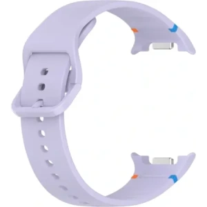 Silikonowy pasek Bizon Strap Watch Silicone G do Samsung Galaxy Watch 8 40mm / 44mm / 8 Classic 46mm jasnofioletowy