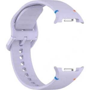 Silikonowy pasek Bizon Strap Watch Silicone G do Samsung Galaxy Watch 8 40mm / 44mm / 8 Classic 46mm jasnofioletowy