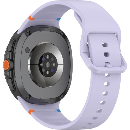 Silikonowy pasek Bizon Strap Watch Silicone G do Samsung Galaxy Watch 8 40mm / 44mm / 8 Classic 46mm jasnofioletowy