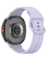 Silikonowy pasek Bizon Strap Watch Silicone G do Samsung Galaxy Watch 8 40mm / 44mm / 8 Classic 46mm jasnofioletowy