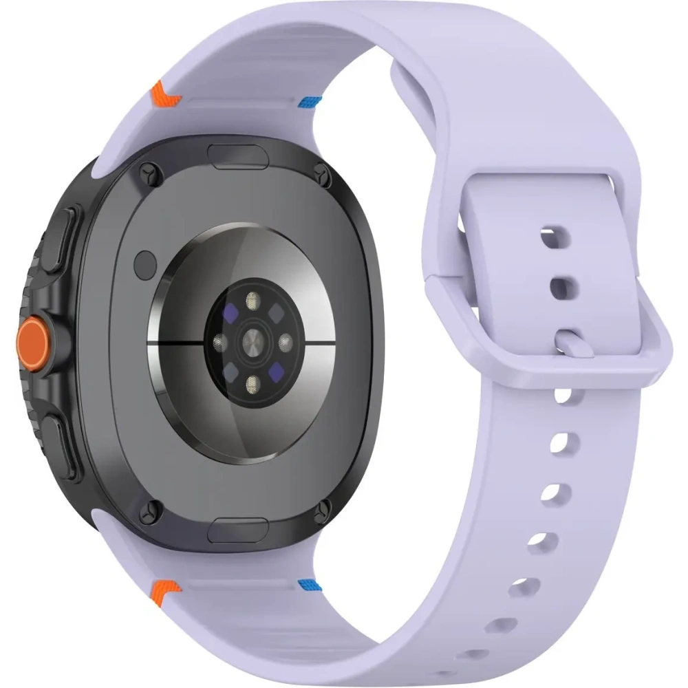 Silikonowy pasek Bizon Strap Watch Silicone G do Samsung Galaxy Watch 8 40mm / 44mm / 8 Classic 46mm jasnofioletowy