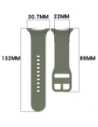 Silikonowy pasek Bizon Strap Watch Silicone G do Samsung Galaxy Watch 8 40mm / 44mm / 8 Classic 46mm ciemnozielony