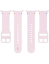 Silikonowy pasek Bizon Strap Watch Silicone G do Samsung Galaxy Watch 8 40mm / 44mm / 8 Classic 46mm różowy