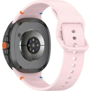 Silikonowy pasek Bizon Strap Watch Silicone G do Samsung Galaxy Watch 8 40mm / 44mm / 8 Classic 46mm różowy