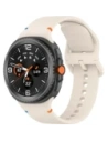 Silikonowy pasek Bizon Strap Watch Silicone G do Samsung Galaxy Watch 8 40mm / 44mm / 8 Classic 46mm beżowy