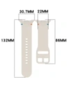 Silikonowy pasek Bizon Strap Watch Silicone G do Samsung Galaxy Watch 8 40mm / 44mm / 8 Classic 46mm beżowy