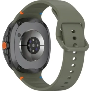 Bizon Szíj Óra Szilikon G Samsung Galaxy Watch 8 40mm / 44mm / 8 Classic 46mm sötétzöld