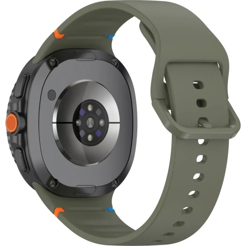 Silikonowy pasek Bizon Strap Watch Silicone G do Samsung Galaxy Watch 8 40mm / 44mm / 8 Classic 46mm ciemnozielony