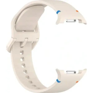 Silikonowy pasek Bizon Strap Watch Silicone G do Samsung Galaxy Watch 8 40mm / 44mm / 8 Classic 46mm beżowy