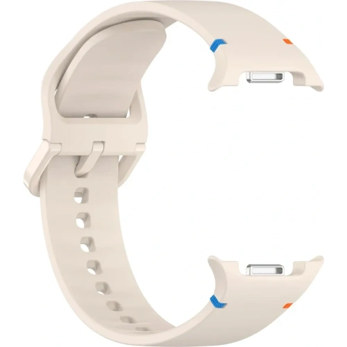 Silikonowy pasek Bizon Strap Watch Silicone G do Samsung Galaxy Watch 8 40mm / 44mm / 8 Classic 46mm beżowy