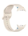 Silikonowy pasek Bizon Strap Watch Silicone G do Samsung Galaxy Watch 8 40mm / 44mm / 8 Classic 46mm beżowy