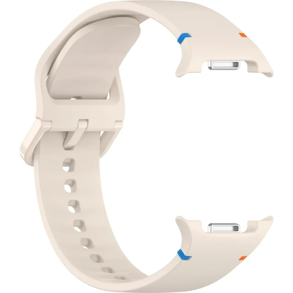 Silikonowy pasek Bizon Strap Watch Silicone G do Samsung Galaxy Watch 8 40mm / 44mm / 8 Classic 46mm beżowy