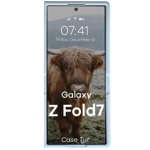 Pancerne etui Bizon Case Tur do Samsung Galaxy Z Fold7 błękitne