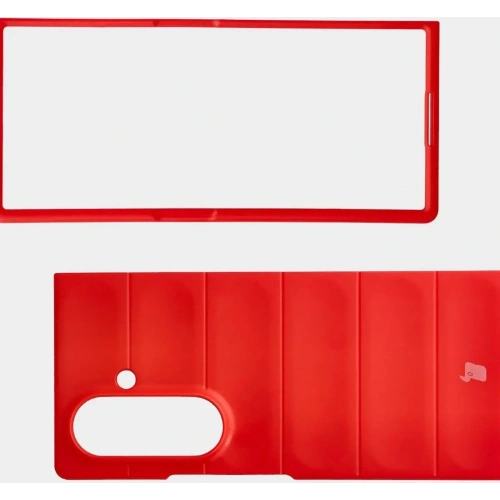 Pancerne etui Bizon Case Tur do Samsung Galaxy Z Fold7 czerwone