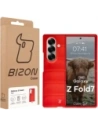 Pancerne etui Bizon Case Tur do Samsung Galaxy Z Fold7 czerwone