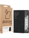 Silikonowe etui z pierścieniem magnetycznym Bizon Soft Case Magnetic do Samsung Galaxy S24 Ultra czarne