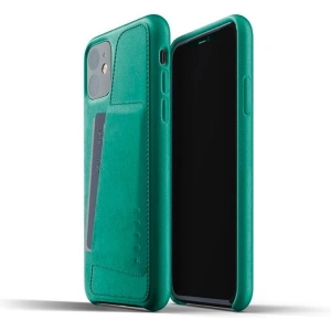 Mujjo Full Leather Wallet Case Apple iPhone 11 (green)