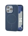 Silikonowe etui z pierścieniem magnetycznym Bizon Soft Case Magnetic do Apple iPhone 14 Pro granatowe