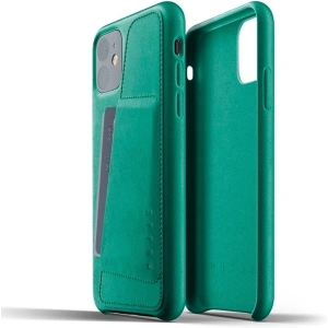 Mujjo Full Leather Wallet Case Apple iPhone 11 (green)