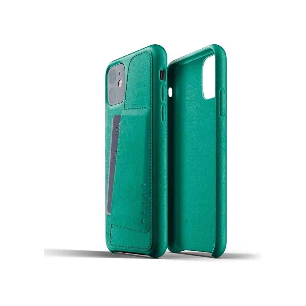 Hurtownia GSM - Etui Mujjo Full Leather Wallet Case Apple iPhone 11 (zielone) - MUJ015GRN - {ean13} - Hurt