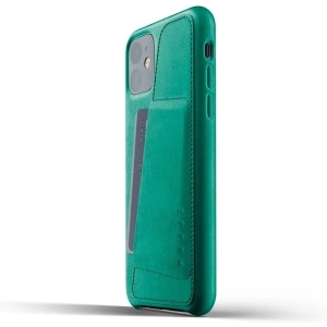 Mujjo Full Leather Wallet Case Apple iPhone 11 (green)