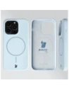 Silikonowe etui z pierścieniem magnetycznym Bizon Soft Case Magnetic do Apple iPhone 14 Pro błękitne