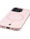 Silikonowe etui z pierścieniem magnetycznym Bizon Soft Case Magnetic do Apple iPhone 14 Pro jasnoróżowe