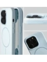 Silikonowe etui z pierścieniem magnetycznym Bizon Soft Case Magnetic do Apple iPhone 14 Pro błękitne